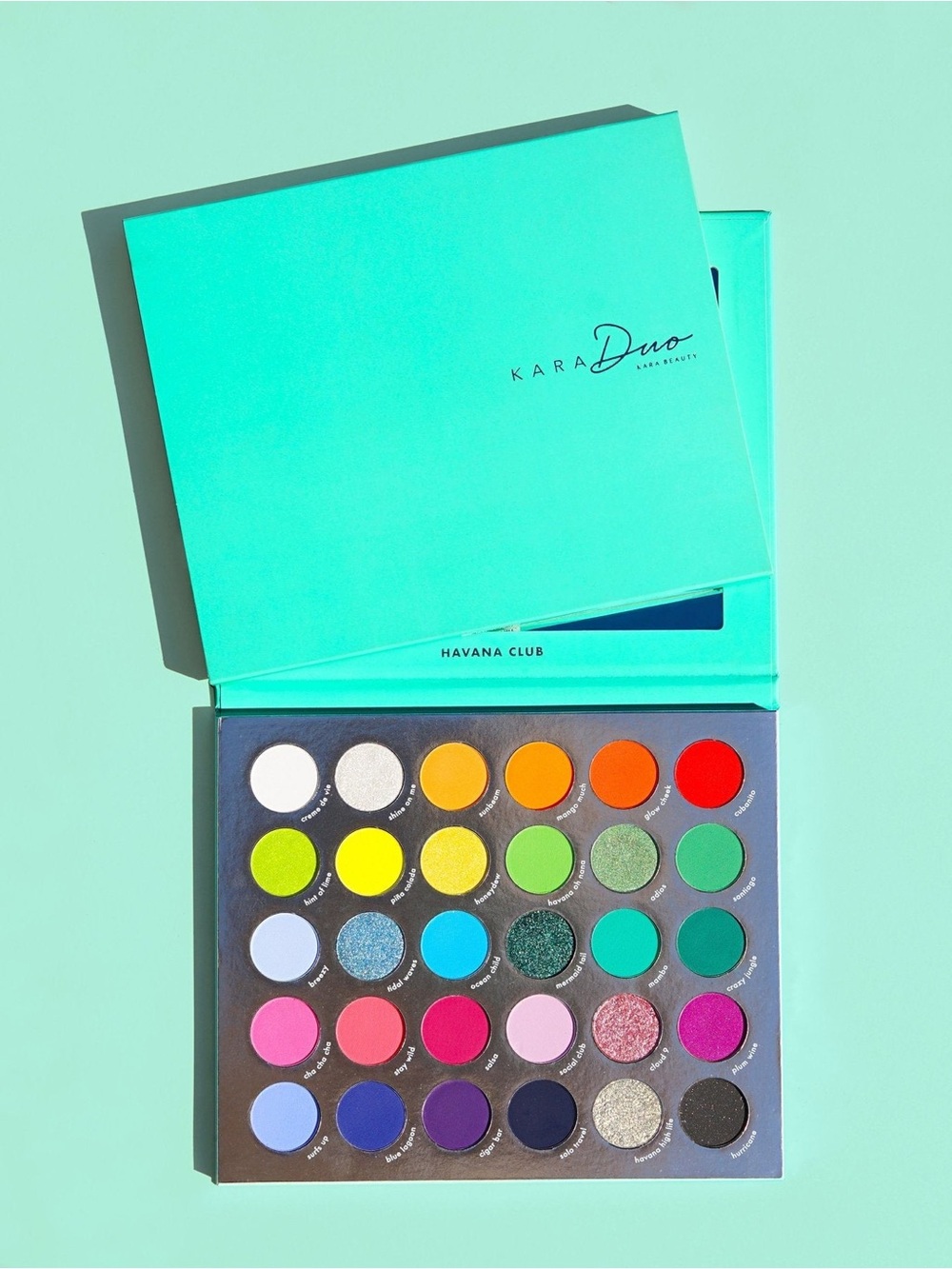 Kara beauty Havana Club Eyeshadow Palette by Kara Duo pro10